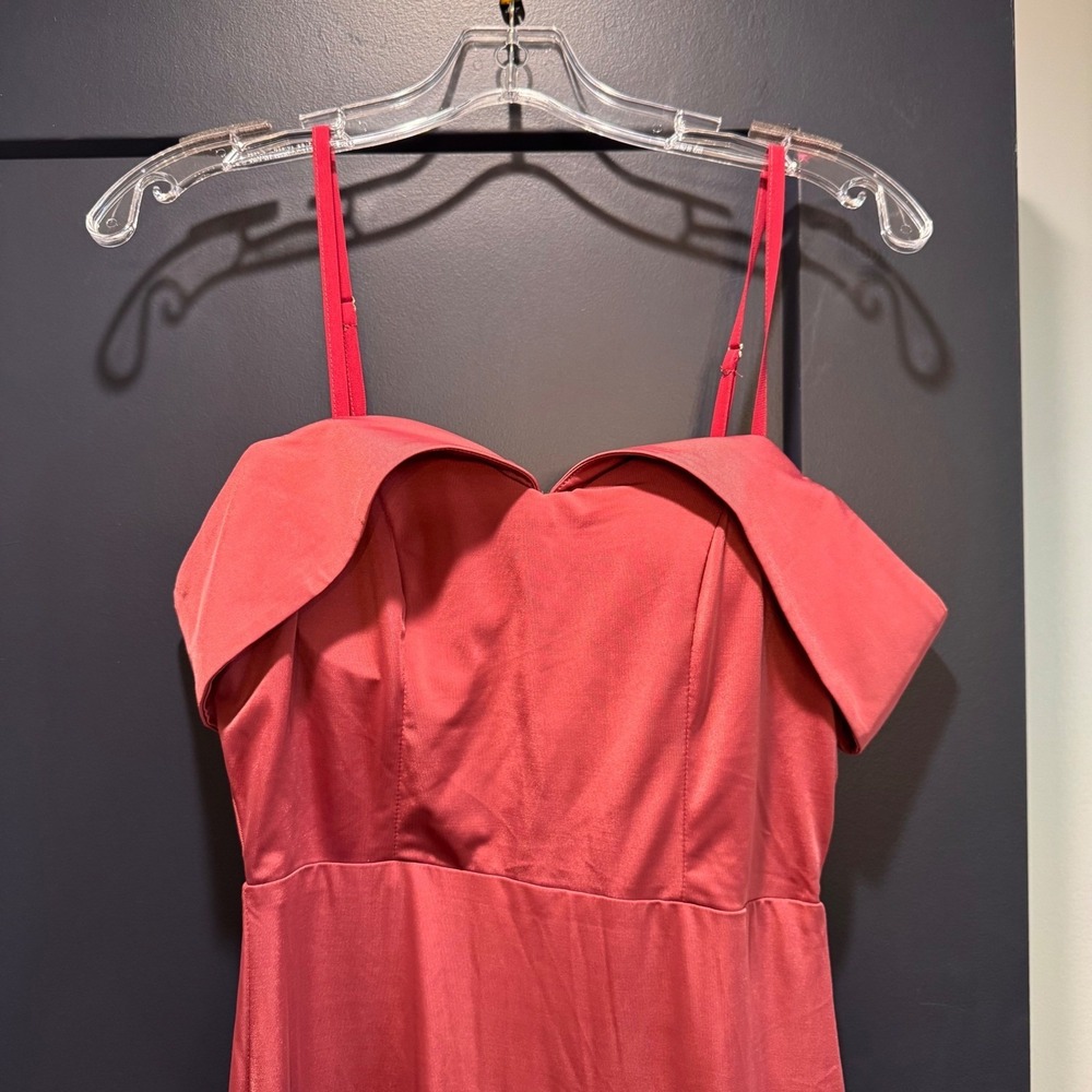 Baltic Born Rust Off-Shoulder Maxi Gown - Picture 12 of 15